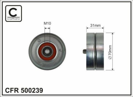 Tensioner Pulley CAFFARO 500239