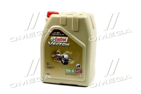 Масло ДВС 10W-40 VECTON API CI-4, ACEA E4/E7, MAN M 3277, 20л, синт. CASTROL 15BA40 (фото 1)