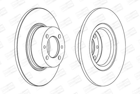 Диск гальмівний ВАЗ 2101 передн. (2 шт.) CHAMPION 561074CH