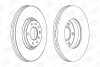 Диск гальмівний передній (кртано 2) Opel Astra (G,H), Corsa D, Zafira B CHAMPION 562240CH (фото 1)