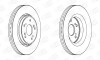 Диск тормозной передний (кртано 2) Honda CR-V (III,IV) CHAMPION 562746CH (фото 1)