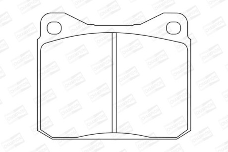 VW гальмів.колодки передн.LT28-55 75- CHAMPION 571255CH