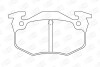 CITROEN гальмівні колодки задн. ZX 91-,Xsara,Peugeot 206-309,Renault 19,Clio,Megane I CHAMPION 571334CH (фото 1)
