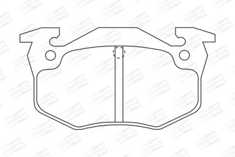 CITROEN гальмівні колодки задн. ZX 91-,Xsara,Peugeot 206-309,Renault 19,Clio,Megane I CHAMPION 571334CH
