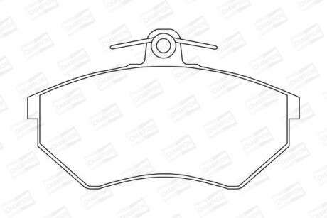 Колодки гальмівні дискові передні Chery Amulet (03-10)/ VW Caddy II CHAMPION 571357CH