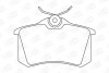 Колодки гальмівні дискові задні Audi A4 (B6,B7)/ VW Polo III, Golf IV CHAMPION 571361CH (фото 1)