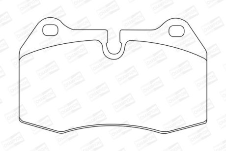 Колодки тормозные дисковые передние/задние BMW 725, 728i, 730i, 735i, 850i FIAT Coupe CHAMPION 571852CH