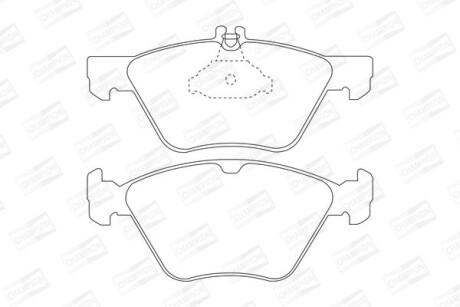 Колодки гальмівні дискові передні MB E-Class (W210), S-Class (W220) CHAMPION 571876CH