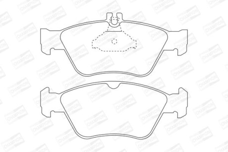 Колодки гальмівні дискові передні MB C-Class (W202), E-Class (W210) CHAMPION 571877CH