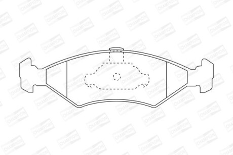 MAZDA гальмівні колодки передн.121,Ford Fiesta 95- CHAMPION 571914CH