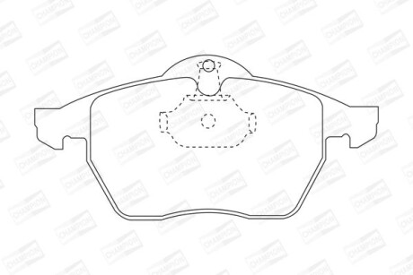 Гальмівні колодки пер. Vectra B 95-03 (ATE) CHAMPION 571920CH