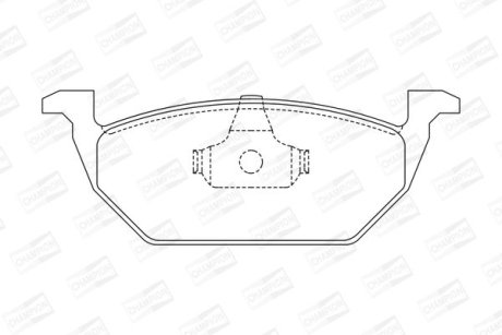 Колодки тормозные дисковые передние AUDI A3 SEAT Leon SKODA Fabia, Octavia VW Beetle, Bora, Golf (4) CHAMPION 571985CH