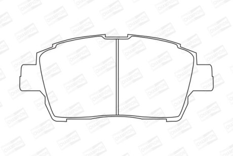 Гальмівні колодки пер. Toyota Yaris/Prius 99-05 (akebono) CHAMPION 572405CH