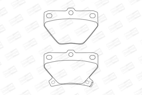 Колодки тормозные дисковые задние Toyota Corolla (01-07), Prius (03-09) (572450C CHAMPION 572450CH