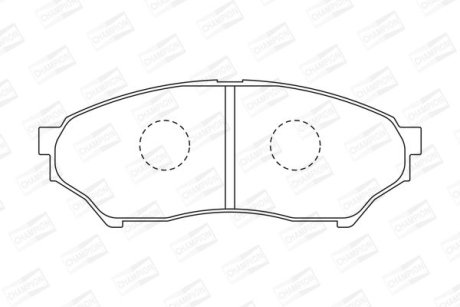 Колодки тормозные дисковые передние MITSUBISHI PAJERO JUNIOR I (H57A) 95-98 CHAMPION 572499CH