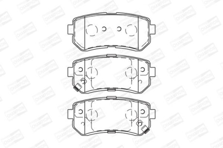 Колодки тормозные дисковые задние Hyundai i30 (07-12), ix35 (10-15)/ Kia Sportag CHAMPION 572604CH