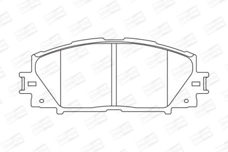 Колодки гальмівні дискові передні LEXUS CT (ZWA10_) 10-|TOYOTA PRIUS (_W3_) 08- CHAMPION 572631CH