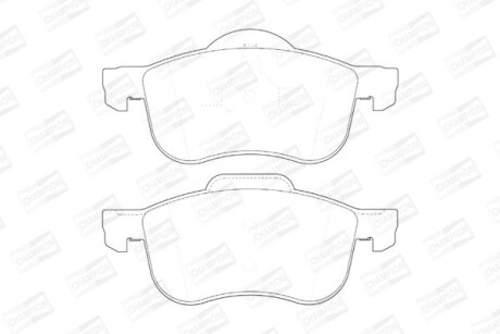 Колодки гальмівні дискові передні Volvo S60 I, S80 I, V70 (I,II), XC70 I, XC90 I CHAMPION 573003CH