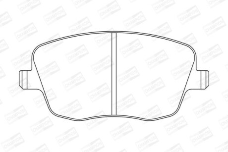 Колодки тормозные дисковые передние Skoda Fabia (I,II)/ VW Polo IV CH CHAMPION 573101CH
