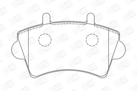Колодки гальмівні дискові передні Opel Movano/Renault Master (98-) CHAMPION 573107CH