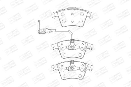 Колодки гальмівні дискові передні VW T5 CHAMPION 573160CH
