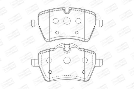 Колодки гальмівні дискові передні MINI MINI (R50, R53) 01-06, MINI (R56) 05-14 CHAMPION 573234CH