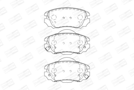 Колодки тормозные дисковые передние Chevrolet Malibu (12-)/ Opel Insignia A (573 CHAMPION 573269CH