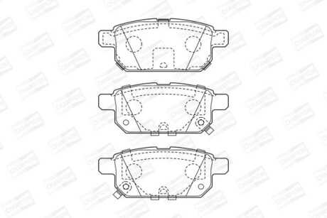Колодки гальмівні дискові задні Suzuki SX4 (13-), Vitara (15-) CHAMPION 573384CH