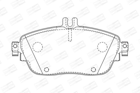 Колодки тормозные дисковые передние Infiniti Q30 (15-)/ MB B-Class (W246), CLA (CHAMPION 573403CH