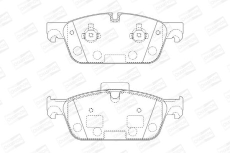 DB гальмівні колодки передн. M/GL-Class W166 12- CHAMPION 573448CH