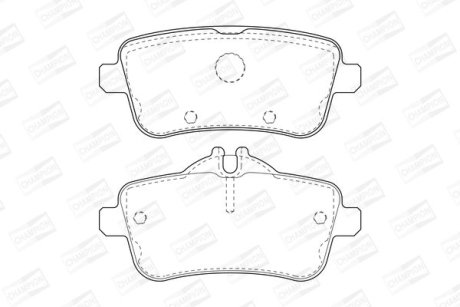 Колодки гальмівні дискові задні MB GL-CLASS (X166) CHAMPION 573465CH