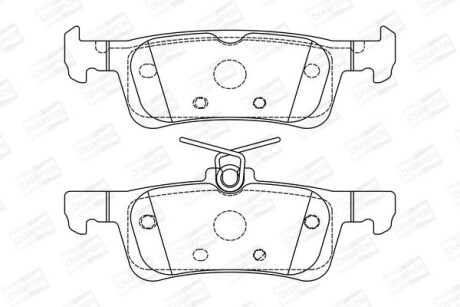PEUGEOT гальмівні колодки задн.308 13- CHAMPION 573613CH (фото 1)