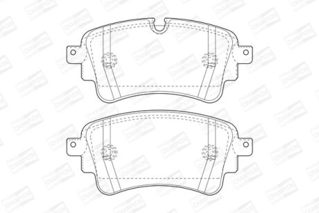 Колодки гальмівні дискові задні Audi A4 (B9), A6 (C8), Q5 (16-)/ VW Touareg (17-) CHAMPION 573628CH