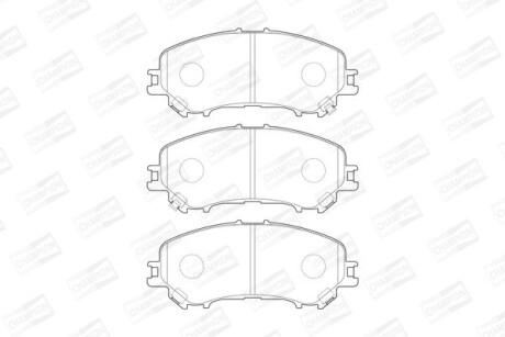 Колодки тормозные дисковые передние Nissan Qashqai II, X-Trail III/ Renault Kadj CHAMPION 573659CH