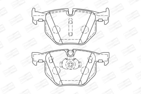 Колодки тормозные дисковые задние BMW X5 (E70) CHAMPION 573744CH