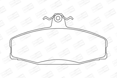 VW гальмівні колодки передн.Felicia,FavoritCaddy 1.6/1.9D 96-00 CHAMPION 573778CH
