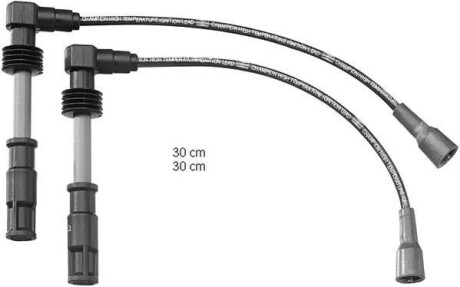 AUDI дроти запалювання 2шт. A4/A6 1,8 95-01 VW Passat 1,8 -00. CHAMPION CLS057