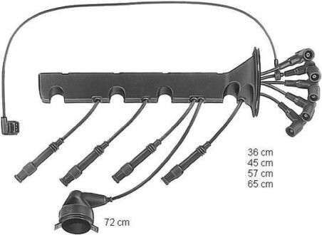 Дроти високої напруги BMW E30/36 1,6/1,8 E34 1,8 CHAMPION CLS104