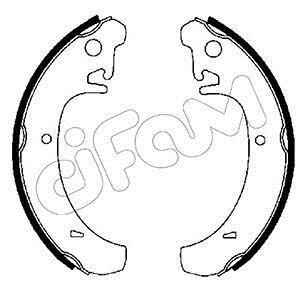 Колодка гальм. барабан. ВАЗ 2110-2112, 2108-09, Таврія, Москвич (задн.) CIFAM 153-456
