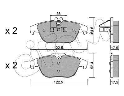 Гальмівні колодки зад. MB W204 1.8-2.3 07- (ATE) CIFAM 822-666-0
