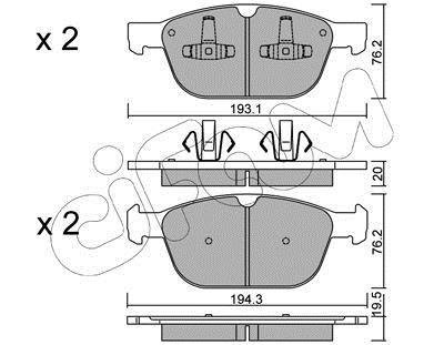 Гальмівні колодки пер. XC60/XC90 02- 2.0-4.4 CIFAM 822-834-0