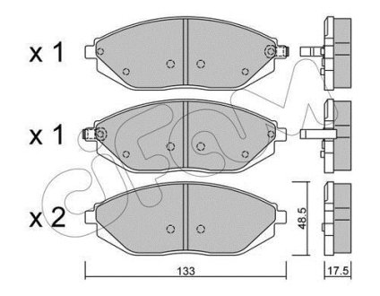 Гальмівні колодки пер. Spark 10- CIFAM 822-908-0