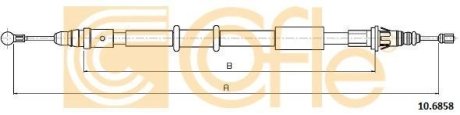 Трос ручного гальма зад. Л/П Renault Master 10- COFLE 10.6858