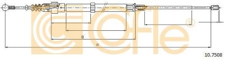 Трос ручника COFLE 10.7508