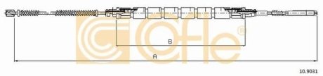 Трос ручника COFLE 10.9031