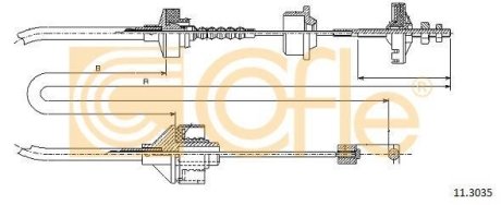 Трос зчеплення COFLE 11.3035