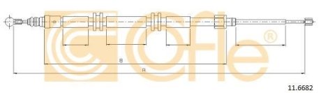 Трос ручника COFLE 11.6682 (фото 1)