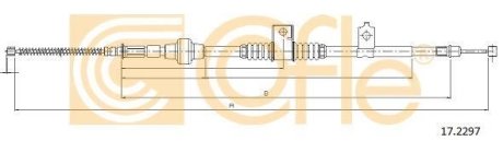 Трос ручника COFLE 17.2297 (фото 1)