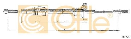 Трос зчеплення COFLE 18.220