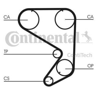 Ремінь зубчастий ГРМ Contitech CT652